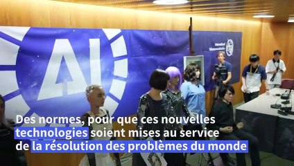 IA: A l'ONU, des robots humanoïdes disent pouvoir diriger le monde