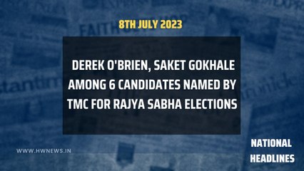 Télécharger la video: National Headlines: Derek O'Brien, Saket Gokhale among 6 candidates named by Tmc for Rajya Sabha elections