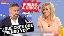 Griso se pone gallito y Abascal la frena en seco: «¿Qué cree que pienso yo? ¡Es delirante!»