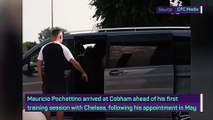 Pochettino arrives at Cobham for first Chelsea training session