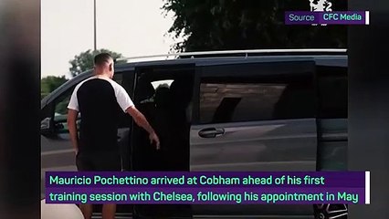 Pochettino arrives at Cobham for first Chelsea training session