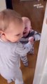 Adorable Toddler Helps Baby Brother Walk II Heartsome