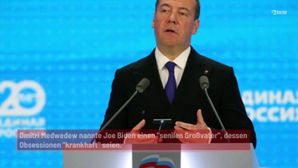 Dmitri Medwedew nennt Joe Biden einen "senilen Großvater”