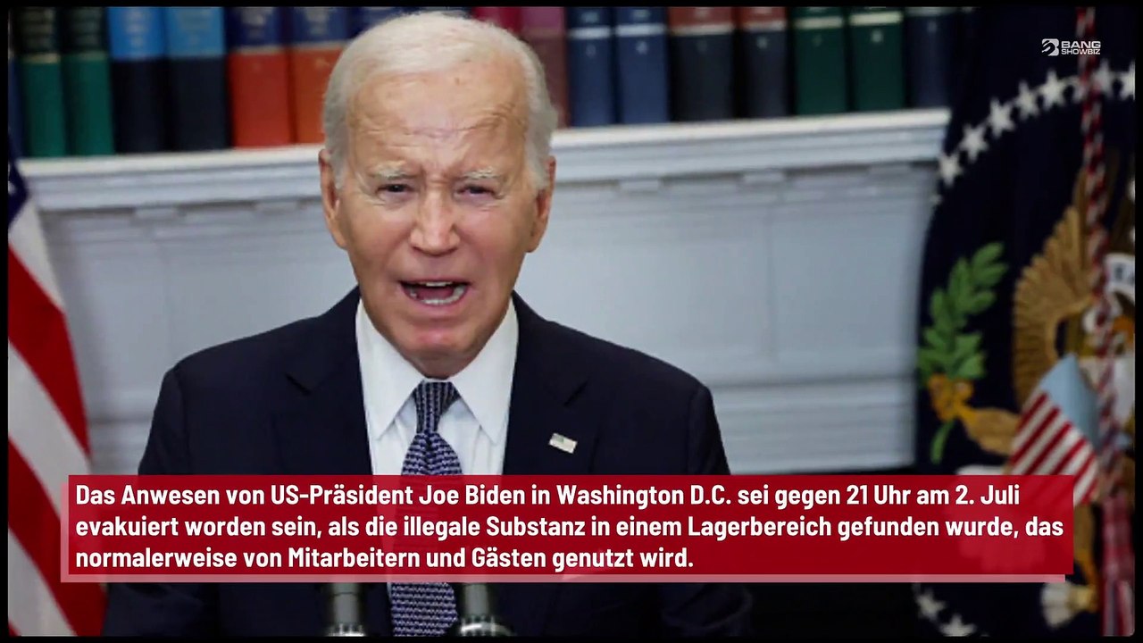 Weißes Haus wurde evakuiert, nachdem Kokain in einer Schublade gefunden wurde