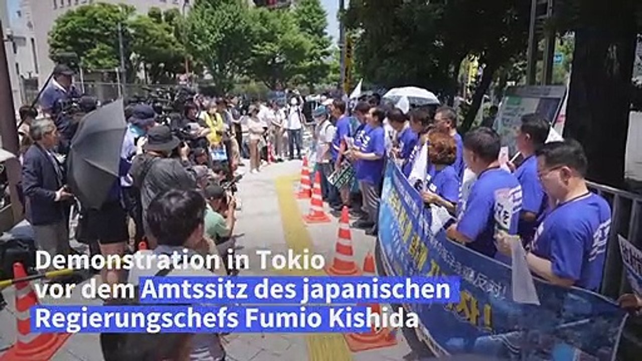 Protest in Japan gegen Pläne für Fukushima-Abwasser