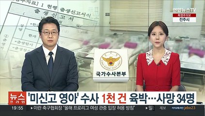 미신고 영아' 수사 1천건 육박…사망 34명