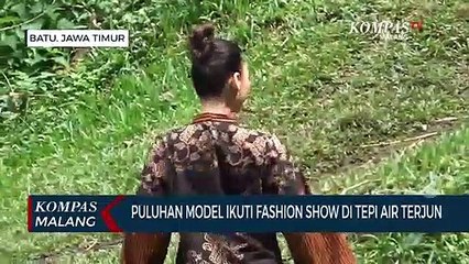 Unik dan Beda! Fashion Show Digelar di Air Terjun Coban Putri Kota Batu