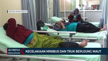 Kecelakaan di Sragen: Minibus Tabrak Truk, 2 Meninggal dan 12 Luka