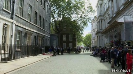 Larry il gatto di Downing Street aspetta Biden sul tappeto rosso