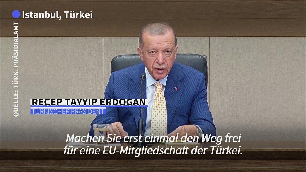 Erdogan: Schwedischer Nato-Beitritt bei EU-Perspektive für Türkei