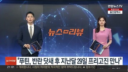 "푸틴, 반란 닷새 후인 지난달 29일 프리고진 만났다"