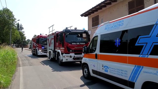 Arena Po: incendio in un capannone. Visibile a chilometri di distanza la colonna di fumo