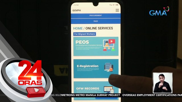 OFW Pass , bagong app na binubuo ng DMW para mapabilis ang proseso sa pagkuha ng OEC ng mga OFW | 24 Oras