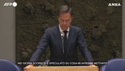 Paesi Bassi, Rutte: "Lascero' la politica dopo le elezioni"