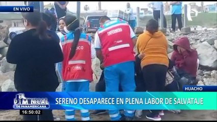 Sereno desaparece en plena labor de salvataje en mar de Huacho