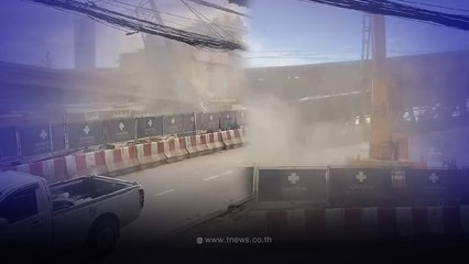 เปิดนาทีระทึก สะพานถล่มย่านลาดกระบัง  ดับแล้ว2ราย เจ็บเพียบ