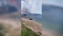Aliağa'da orman yangını: Yazlıklar tahliye ediliyor