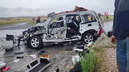 Accident désastreux à Sivas, pompiers et équipes médicales ont été envoyés sur les lieux