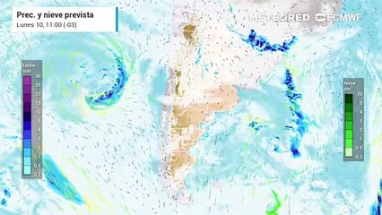 Pronóstico del tiempo en Argentina: alerta por ciclogénesis y Sudestada