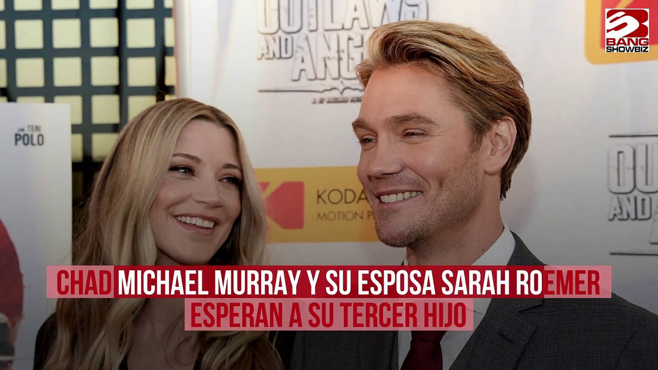 Chad Michael Murray y su esposa Sarah Roemer esperan a su tercer hijo
