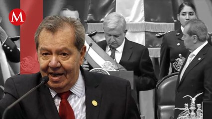 Porfirio Muñoz Ledo le colocó la banda presidencial a AMLO en 2018