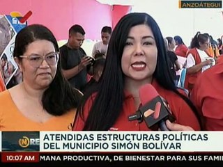 Desarrollan jornada integral y atención social para la militancia del PSUV en Anzoátegui