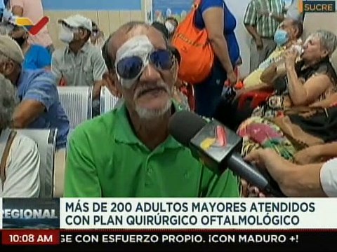Sucre | Más de 200 docentes y jubilados fueron atendidos con el Plan Oftalmológico en Cumaná