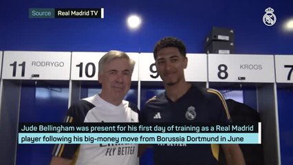 Bellingham reports to pre-season training for first time in Real Madrid colours