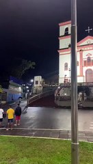 Parte da estrutura da Paróquia do Pilar desaba após fortes chuvas