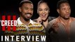 Michael B. Jordan, Jonathan Majors, Tessa Thompson| 'Creed III' Interviews