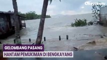 Gelombang Pasang Hantam Pemukiman di Bengkayang, Warga Panik Selamatkan Diri