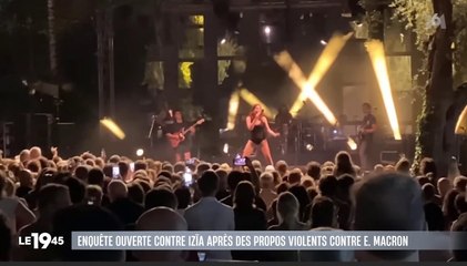 Zapping du 10/07 : La chanteuse Izïa visée par une enquête pour avoir imaginé le lynchage d'Emmanuel Macron en plein concert
