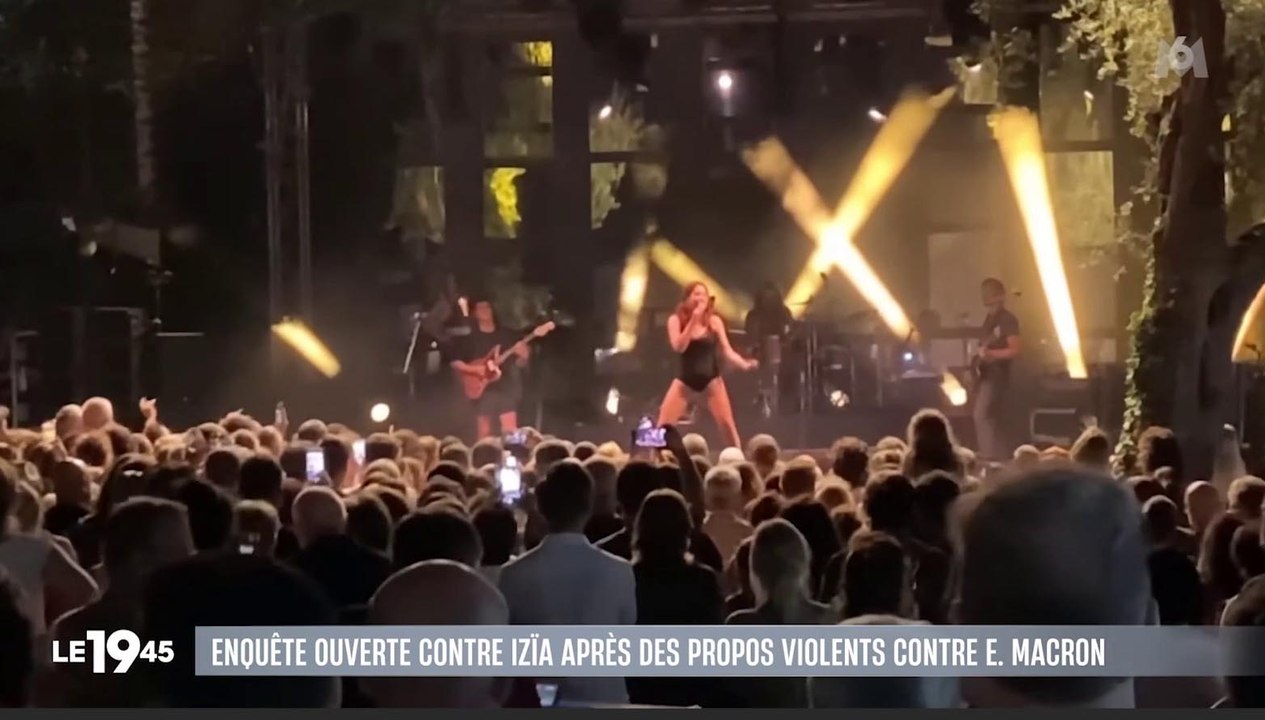 Zapping du 10/07 : La chanteuse Izïa visée par une enquête pour avoir imaginé le lynchage d'Emmanuel Macron en plein concert