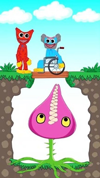 Inverted version Kissy Missy left Huggy Wuggy but the Toilet taught her a lesson  _  #shorts