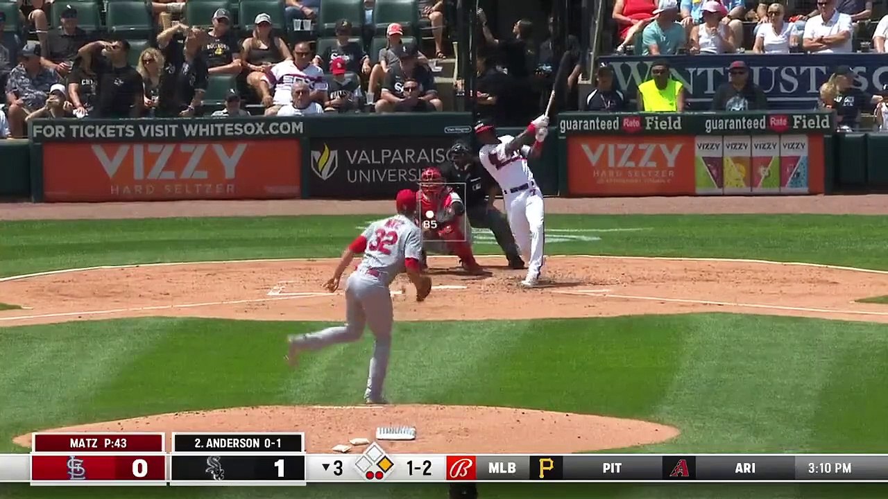 MLB Clip- Steven Matz deflects the ball, loses his glove and still wins the footrace to the bag!