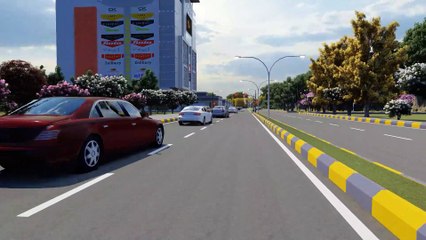 high rise building walkthrough animation