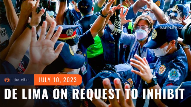 De Lima disappointed after prosecutors asked judge to stop handling her case