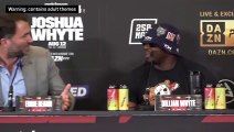 Whyte, AJ and Hearn in hilarious X-rated exchange