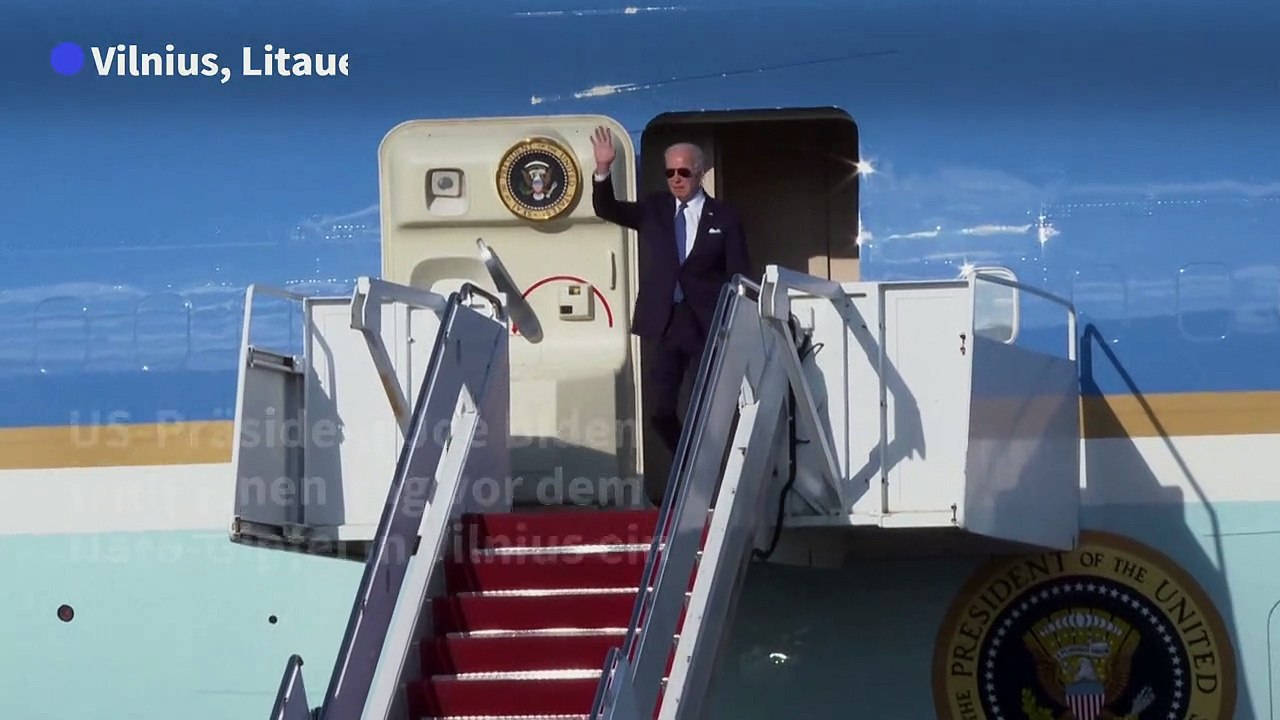 Biden zu Nato-Gipfel in Vilnius eingetroffen