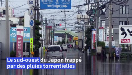 Le Japon frappé par des pluies torrentielles, un mort et une dizaine de disparus