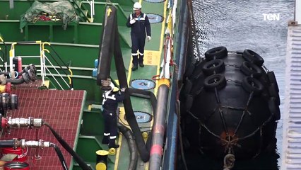 أول عملية تموين سفينة الحاويات CMA CGM SUEZ بالوقود تحقق بنجاح بميناء السخنة