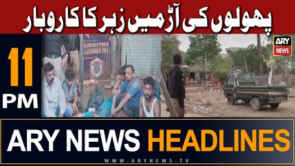 ARY News 11 PM Headlines 10th July 2023 | Phoolon ki Aar Mai Zeher ka kaarobar