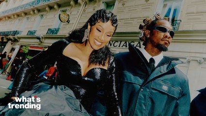 Cardi B & Offset Together At Paris Fashion Week After Cheating Rumors
