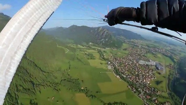 La tentative de Wingover du planeur ne se déroule pas comme prévu