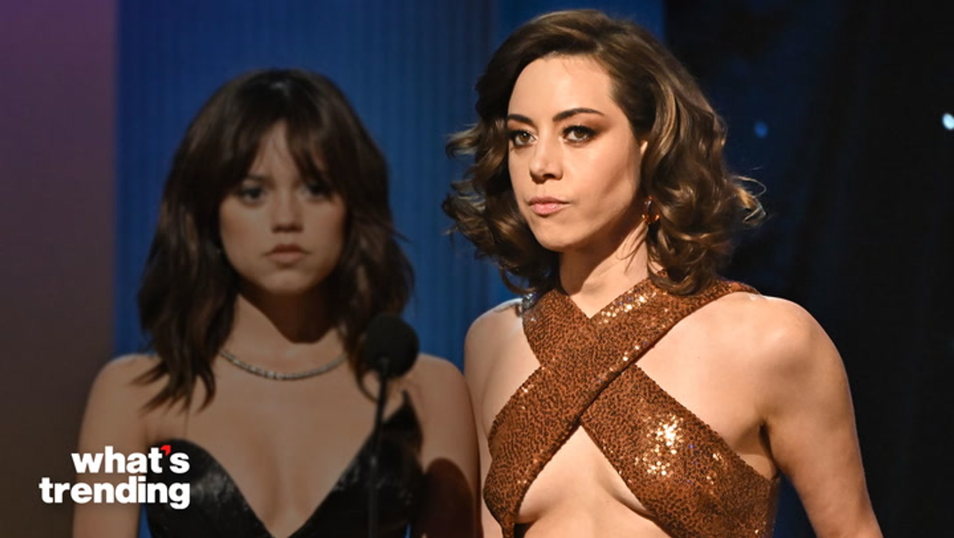 Aubrey Plaza fans react to her 'annoyed' glance on stage at SAG Awards -  Mirror Online