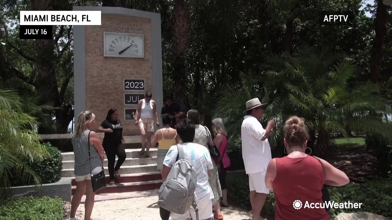 Scorching heat in Miami Beach