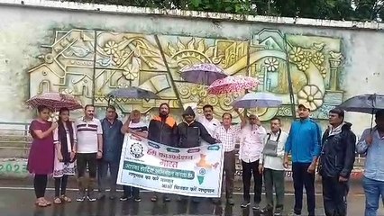 हम फाउंडेशन ने आंबेडकर चौक में किया चौथे राष्ट्रगान का आयोजन