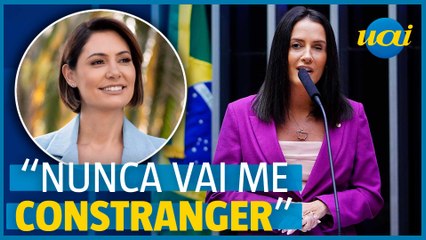 Deputada diz que tirar a prótese ocular não a constrange