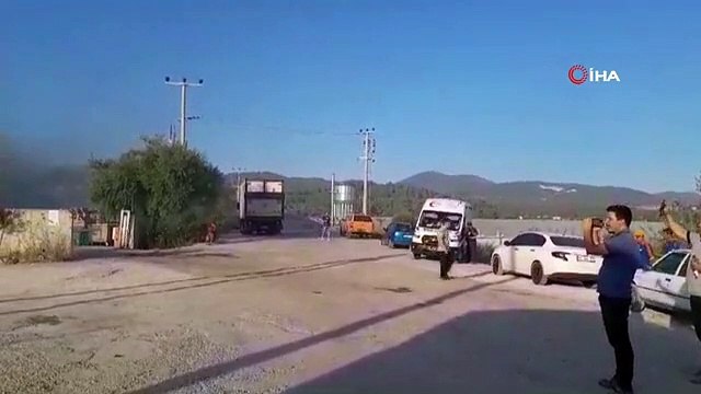 Lojistik firmasındaki yangın devam ediyor