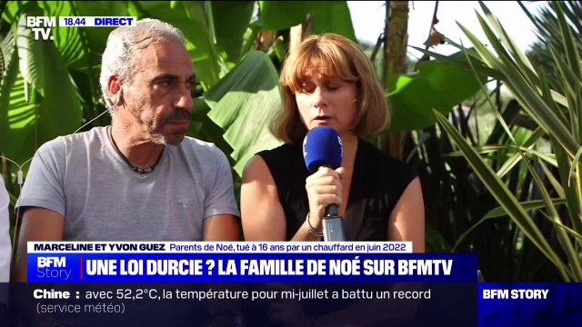 Comment une personne qui a tué un enfant peut être remise en liberté au bout de deux mois? , la famille de Noé, tué par un chauffard à 16 ans, témoigne sur BFMTV